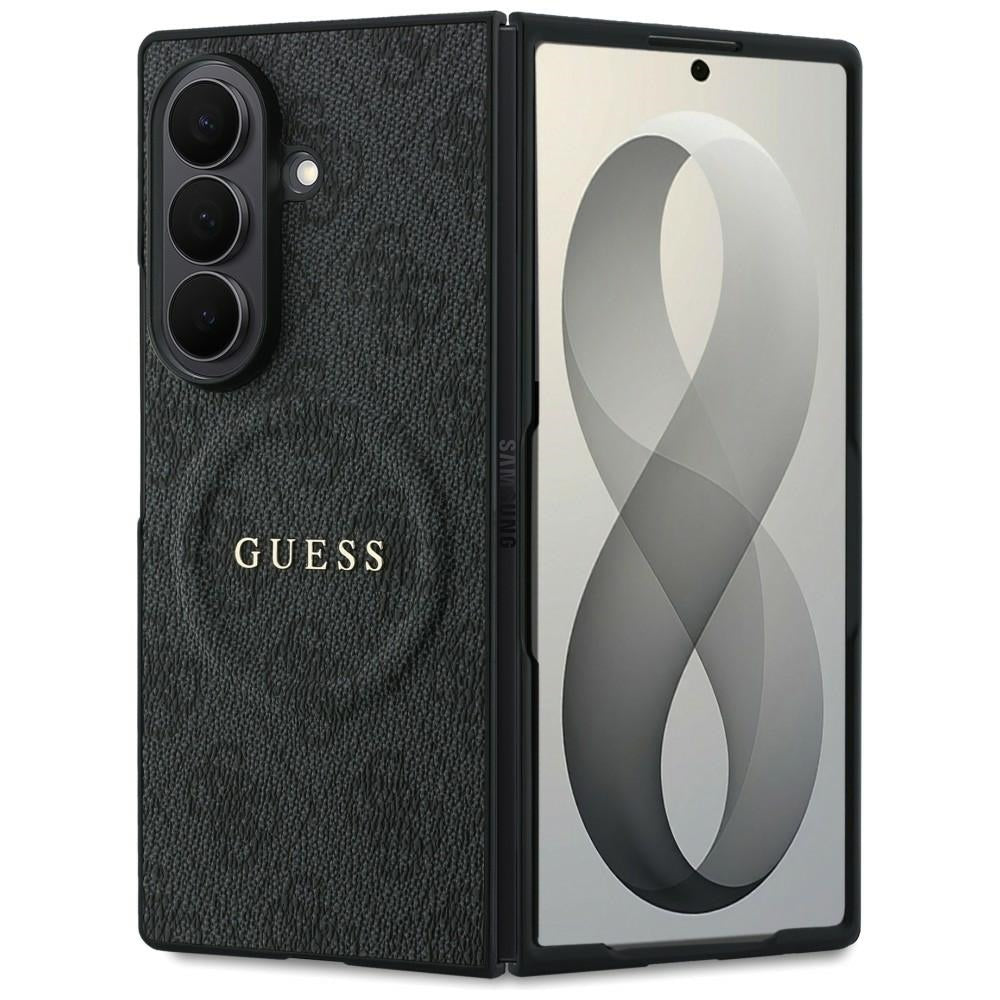 Etui MagSafe do Samsung Galaxy Z Fold8 Ultra F976, Guess, 4G Leather Classic, czarne
