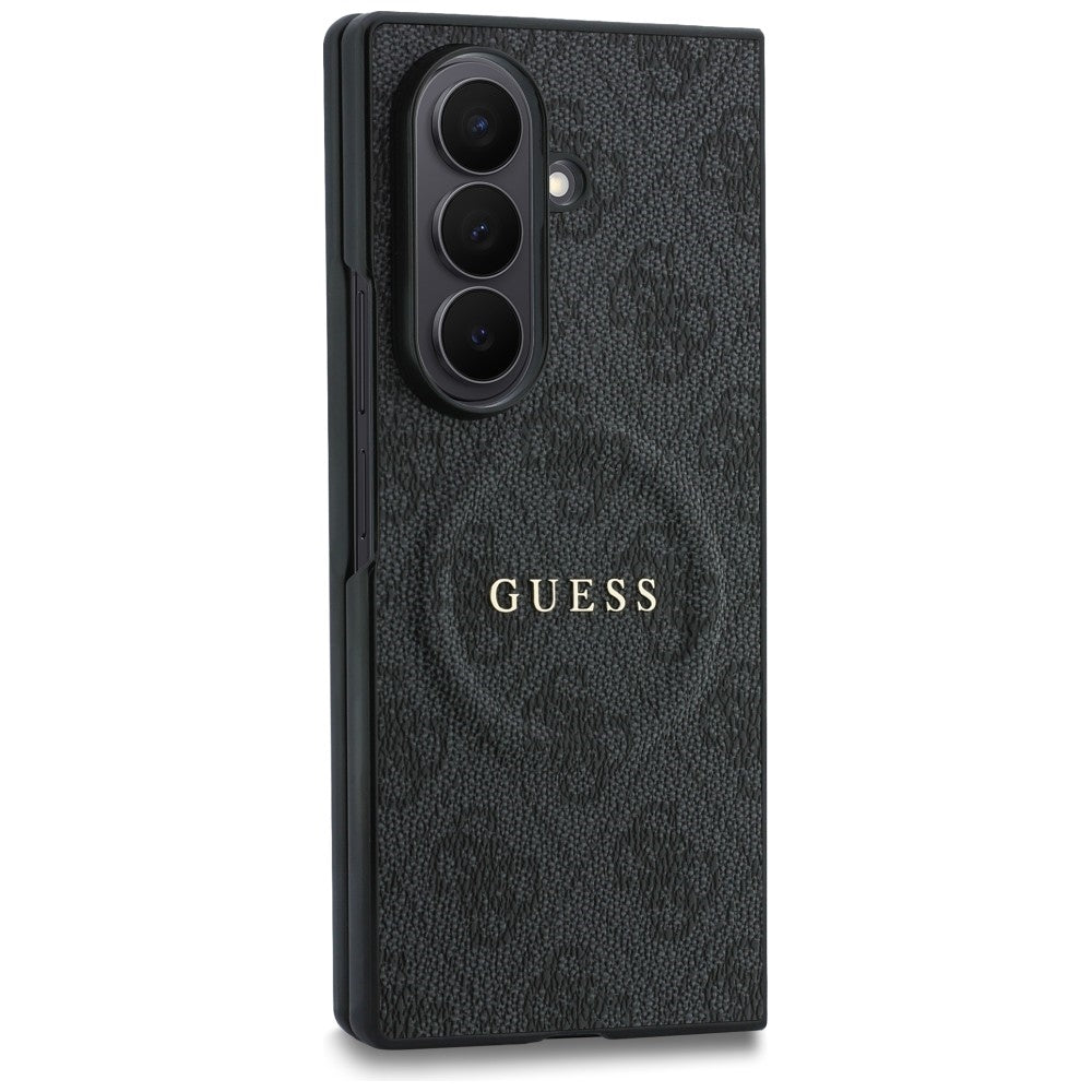 Etui MagSafe do Samsung Galaxy Z Fold8 Ultra F976, Guess, 4G Leather Classic, czarne