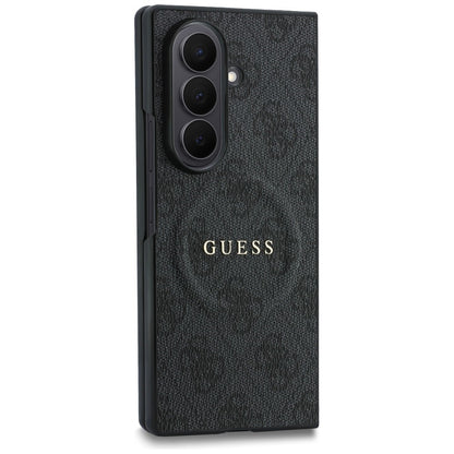 Etui MagSafe do Samsung Galaxy Z Fold8 Ultra F976, Guess, 4G Leather Classic, czarne