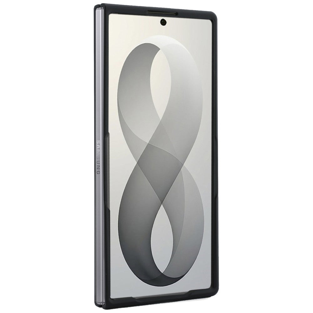 Etui MagSafe do Samsung Galaxy Z Fold8 Ultra F976, Guess, Ring Stand Grained Classic Logo, Beżowe
