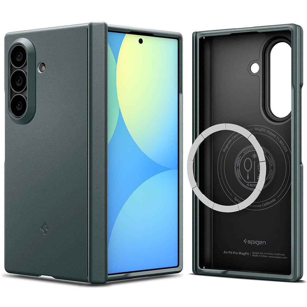 MagSafe Case for Samsung Galaxy Z Fold8 Ultra F976, Spigen, Air Fit Pro, Green ACS11493