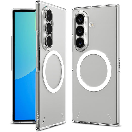 Etui MagSafe do Samsung Galaxy Z Fold8 Ultra F976, Spigen, Air Skin, Przezroczysta Biała ACS11505