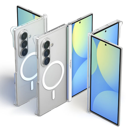 Etui MagSafe do Samsung Galaxy Z Fold8 Ultra F976, Spigen, Air Skin Zero, Przezroczysta Biała ACS11495