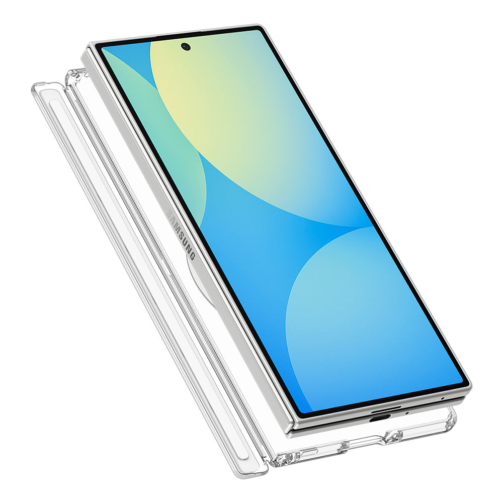 Etui MagSafe do Samsung Galaxy Z Fold8 Ultra F976, Spigen, Ultra Hybrid Pro, Przezroczyste Białe ACS11506