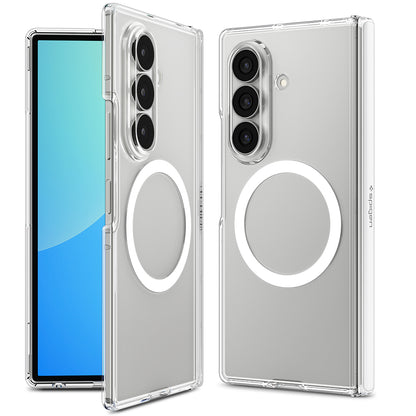Etui MagSafe do Samsung Galaxy Z Fold8 Ultra F976, Spigen, Ultra Hybrid Pro, Przezroczyste Białe ACS11506