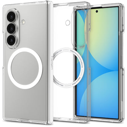 Etui MagSafe do Samsung Galaxy Z Fold8 Ultra F976, Spigen, Ultra Hybrid Pro, Przezroczyste Białe ACS11506