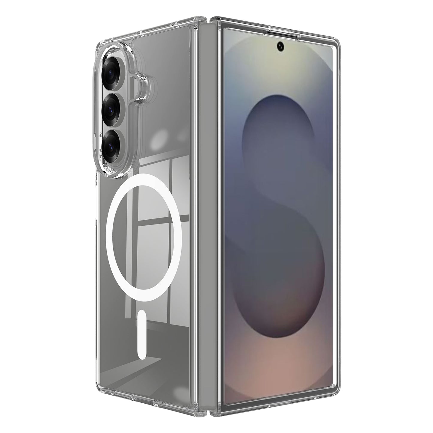 MagSafe Case for Samsung Galaxy Z Fold8 Ultra F976, Techsuit, Pro, Transparent