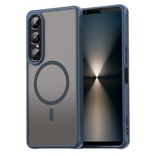 Etui MagSafe do Sony Xperia 1 VII, Techsuit, HaloFrost II, Granatowy