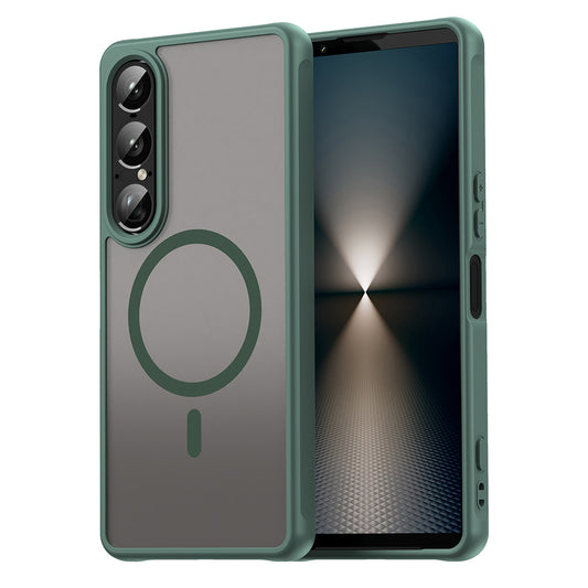 Etui MagSafe do Sony Xperia 1 VII, Techsuit, HaloFrost II, Zielony
