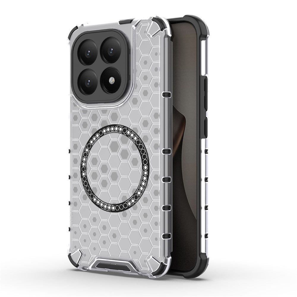 Etui MagSafe dla Xiaomi 15T, Techsuit, HoneyComb Shield, Białe