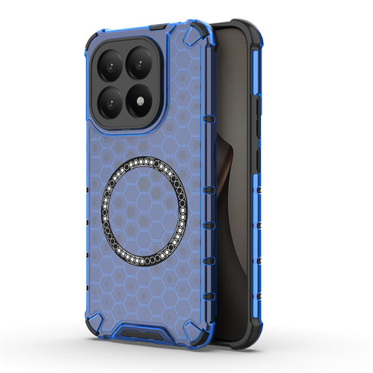 Etui MagSafe dla Xiaomi 15T, Techsuit, HoneyComb Shield, Niebieskie