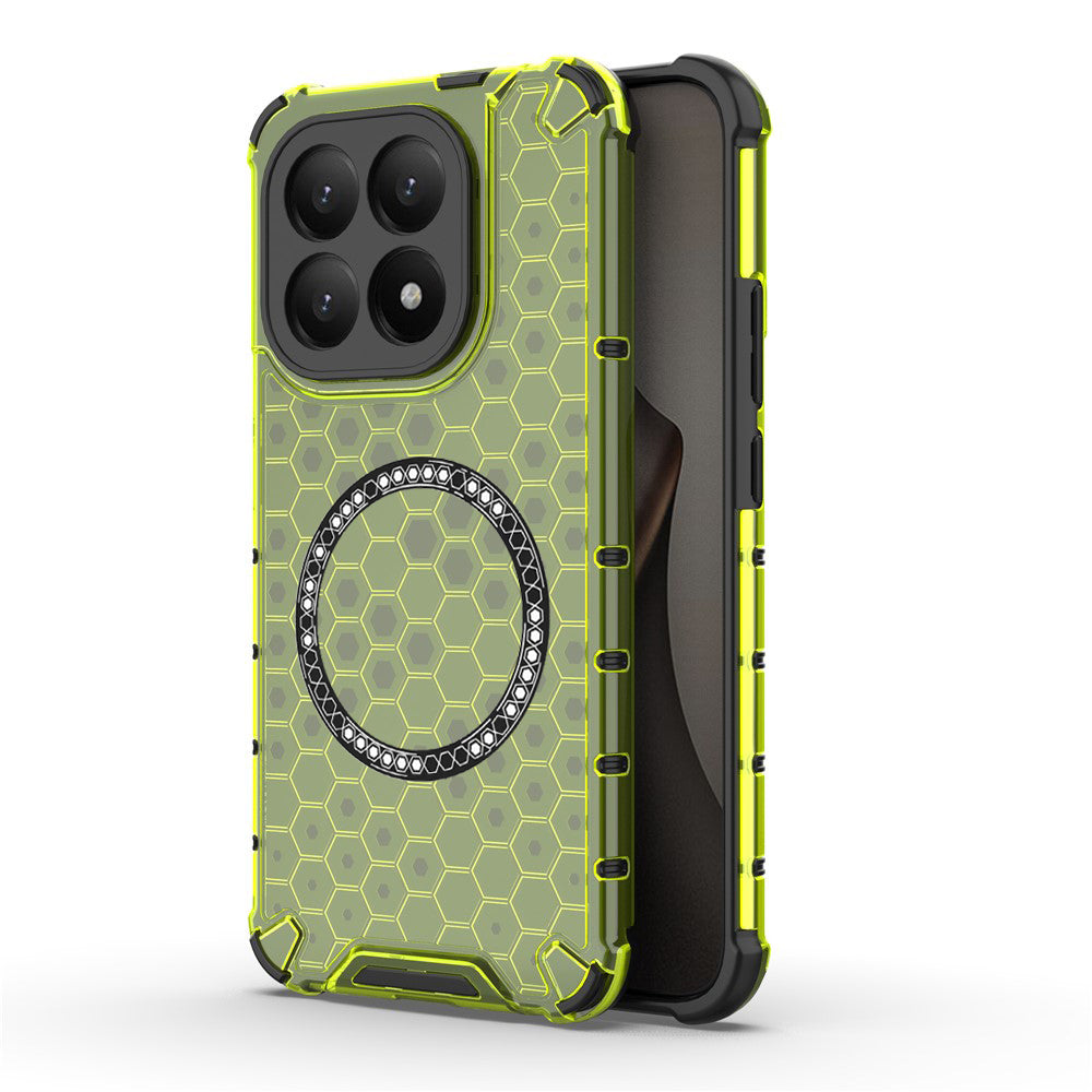 Etui MagSafe dla Xiaomi 15T, Techsuit, HoneyComb Shield, Zielony