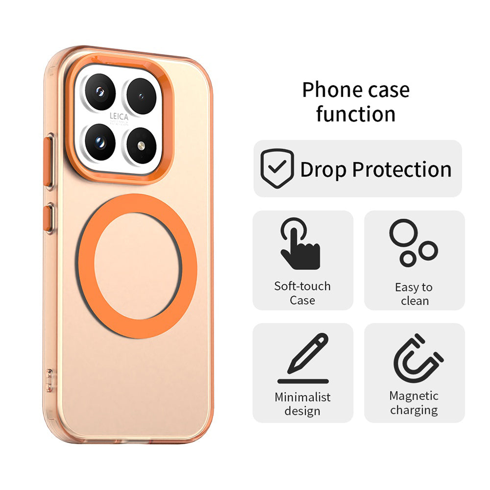 Etui MagSafe dla Xiaomi 17, Techsuit, CandyCase, Pomarańczowe