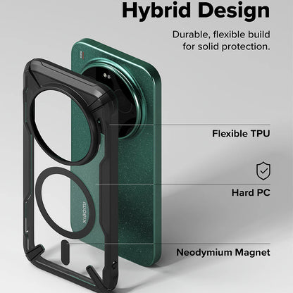 Etui MagSafe do Xiaomi 17 Ultra, Ringke, Fusion X, czarne