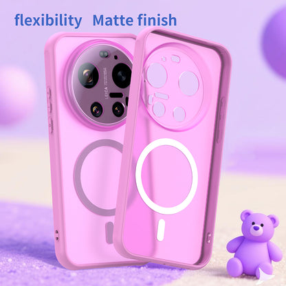 Etui MagSafe dla Xiaomi 17 Ultra, Techsuit, HaloFrost II, Różowy