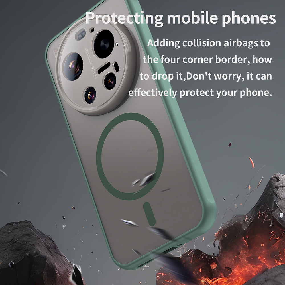 Etui MagSafe dla Xiaomi 17 Ultra, Techsuit, HaloFrost II, Zielony