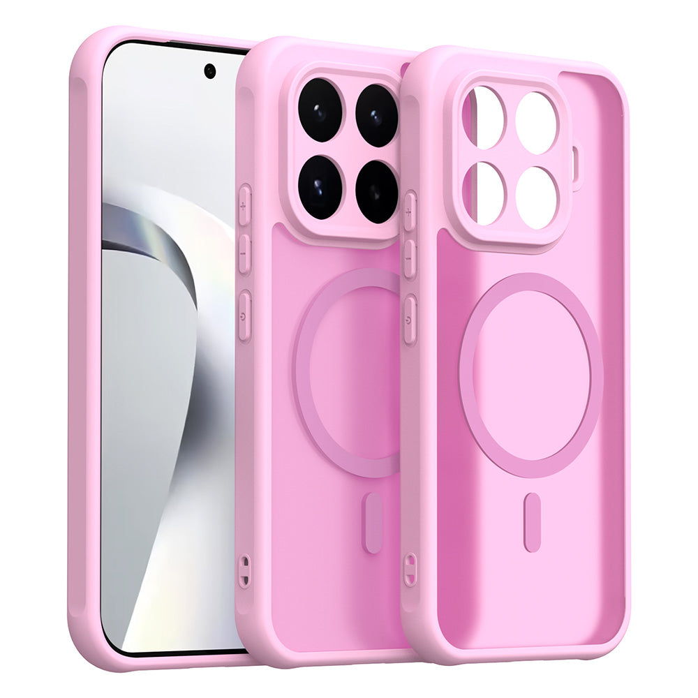 MagSafe Case for Xiaomi 17T, Techsuit, HaloFrost II, Pink