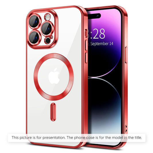 Etui MagSafe do Xiaomi 17T, Techsuit, Luxury Crystal, Czerwony