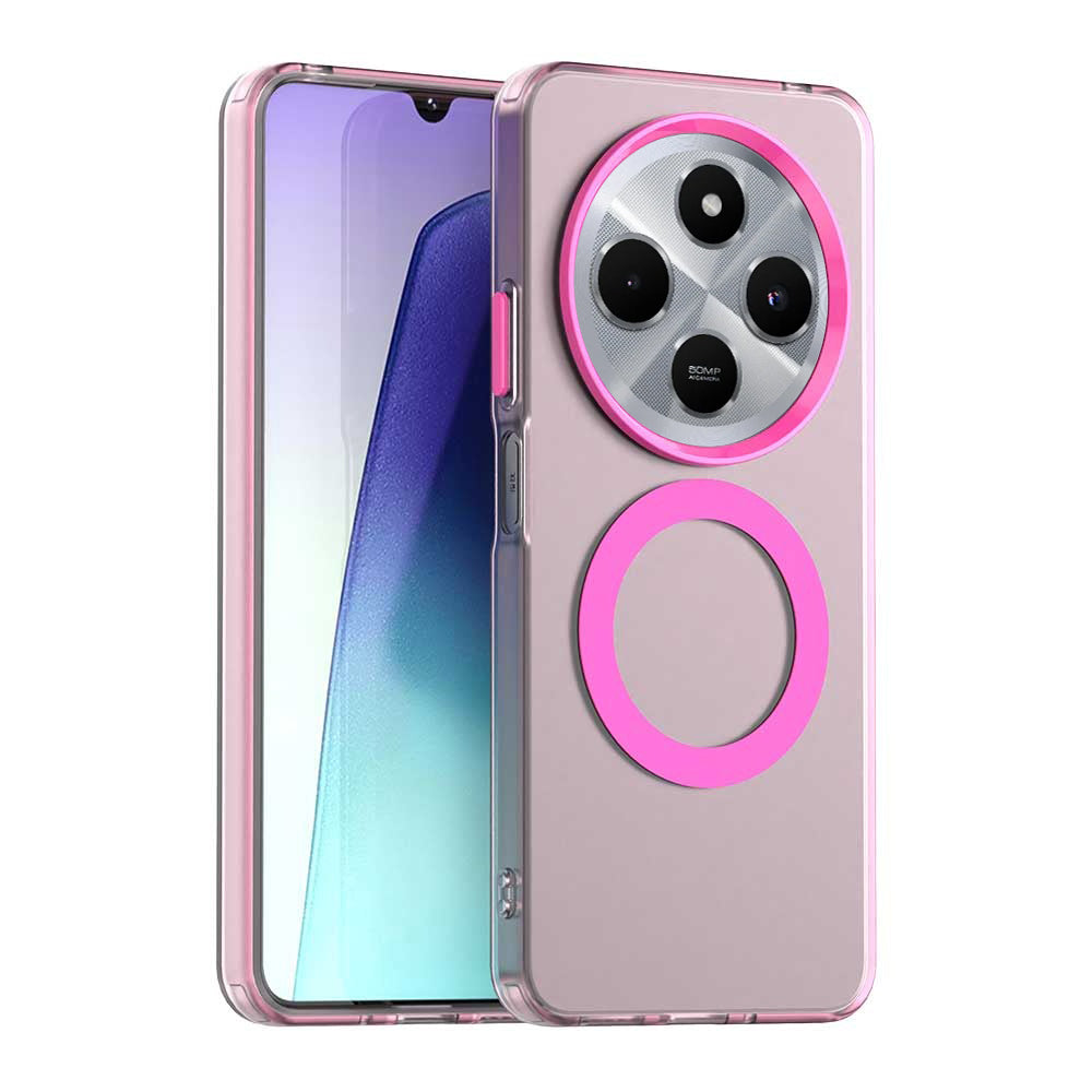 Etui MagSafe do Xiaomi Poco C75 / Redmi 14C, Techsuit, CandyCase, Różowe