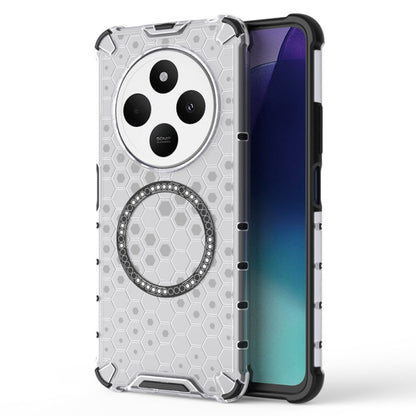 Etui MagSafe do Xiaomi Poco C75 / Redmi 14C, Techsuit, HoneyComb Shield, Białe