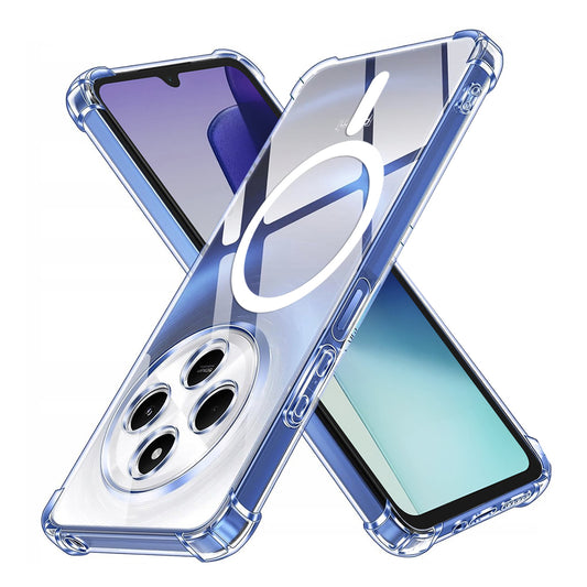 Etui MagSafe do Xiaomi Poco C75 / Redmi 14C, Techsuit, odporne na wstrząsy, przezroczyste
