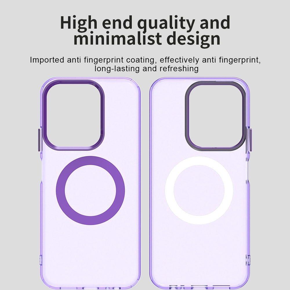 Etui MagSafe do Xiaomi Poco C85 4G / Redmi 15C 5G / 15C 4G, Techsuit, CandyCase, Fioletowy