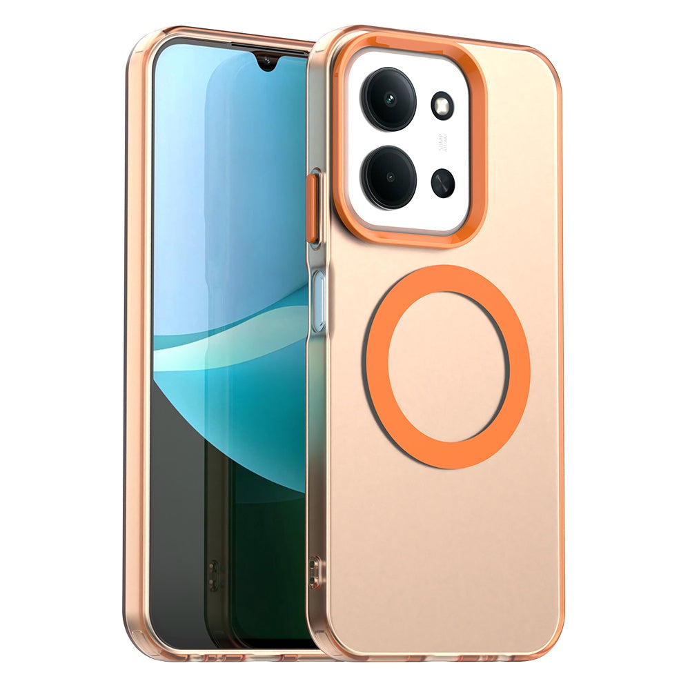 Etui MagSafe do Xiaomi Poco C85 4G / Redmi 15C 5G / 15C 4G, Techsuit, CandyCase, Pomarańczowe