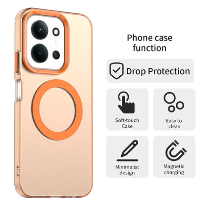 Etui MagSafe do Xiaomi Poco C85 4G / Redmi 15C 5G / 15C 4G, Techsuit, CandyCase, Pomarańczowe