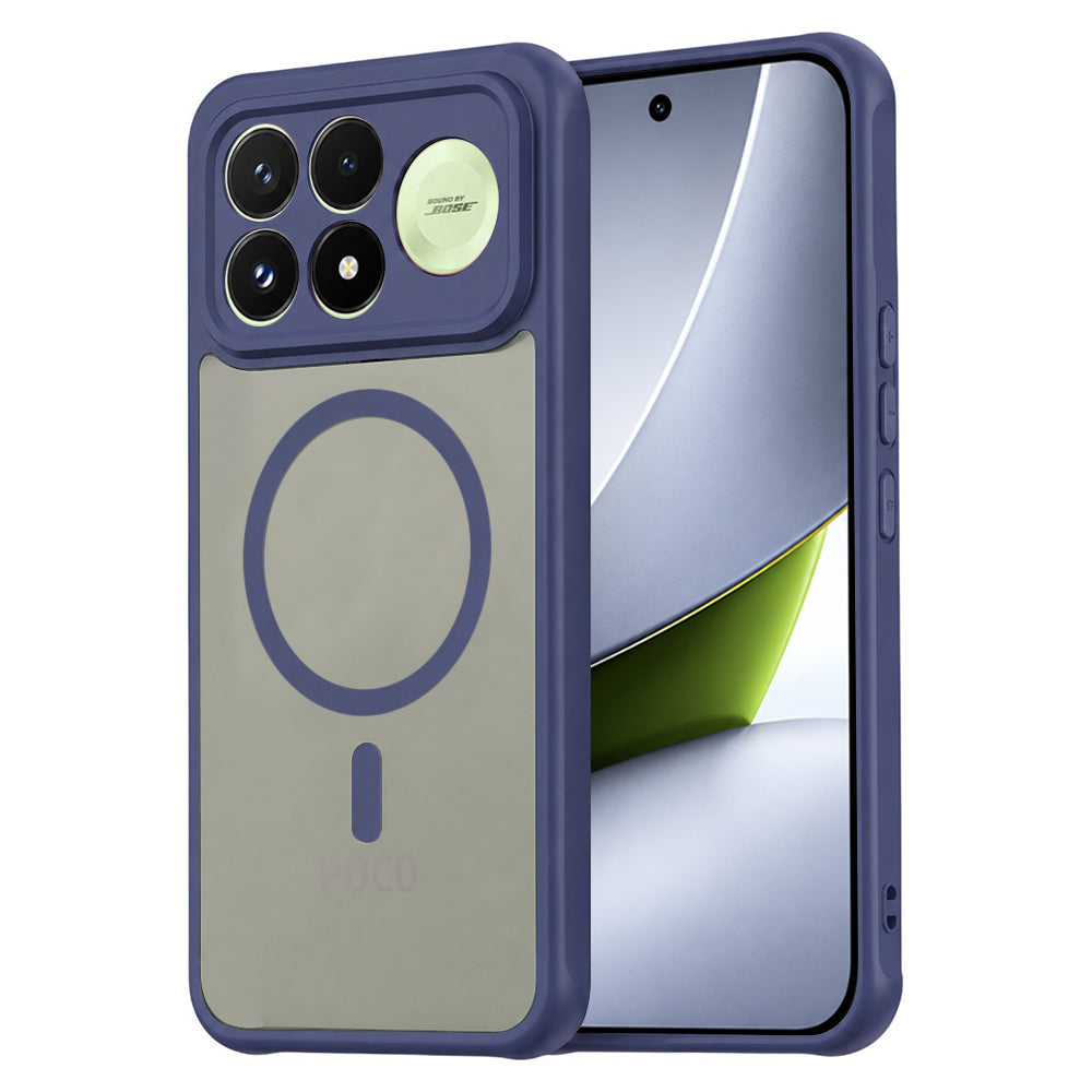 Etui MagSafe do Xiaomi Poco F9 Pro, Techsuit, HaloFrost II, granatowy