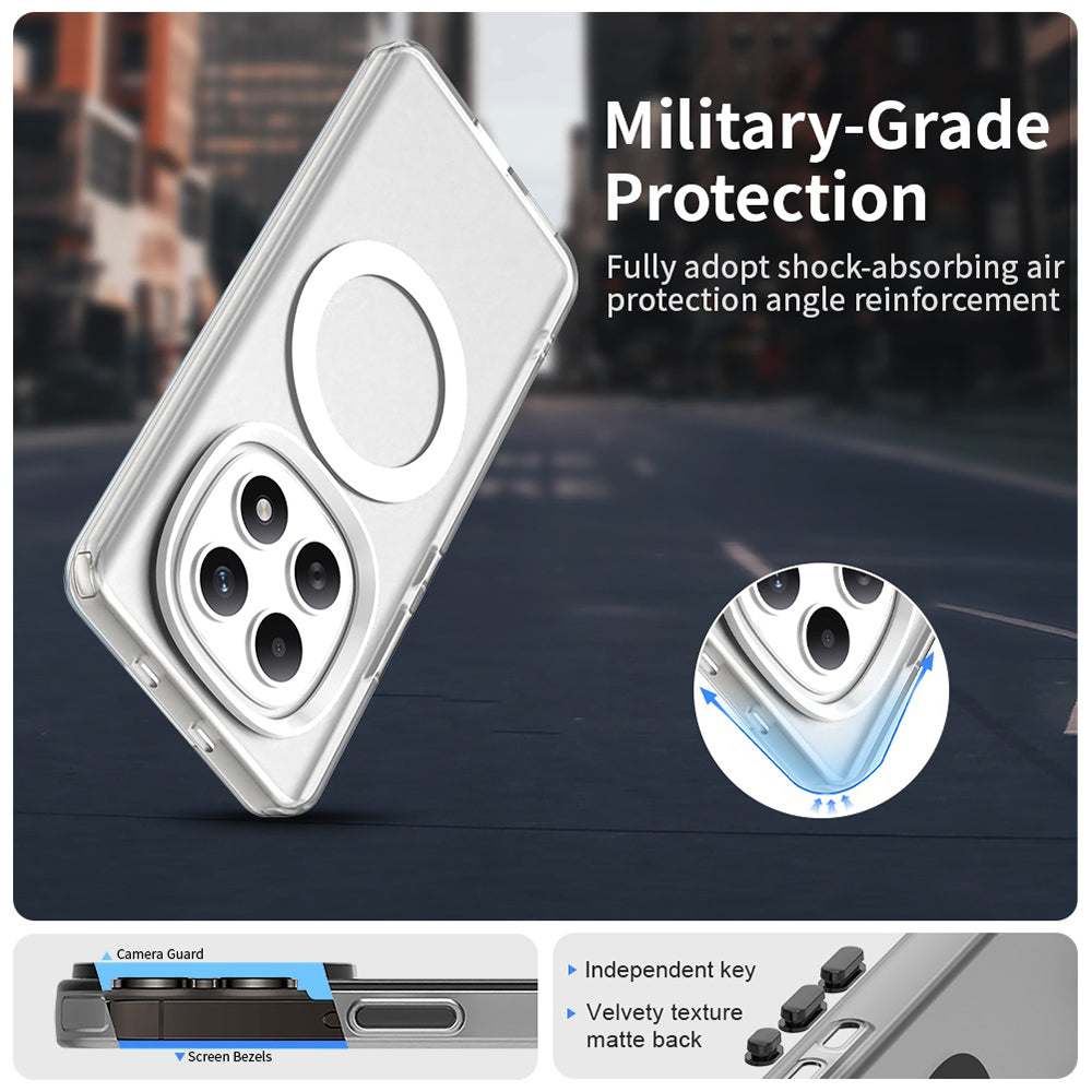 Etui MagSafe dla Xiaomi Poco M8 / Redmi Note 15 5G / Note 15 4G, Techsuit, CandyCase, Białe