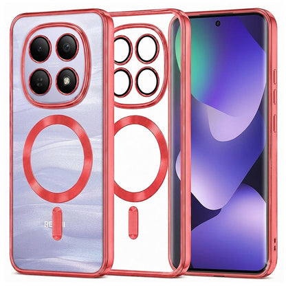Etui MagSafe do Xiaomi Poco M8 / Redmi Note 15 5G / Note 15 4G, Techsuit, Luxury Crystal, Czerwone