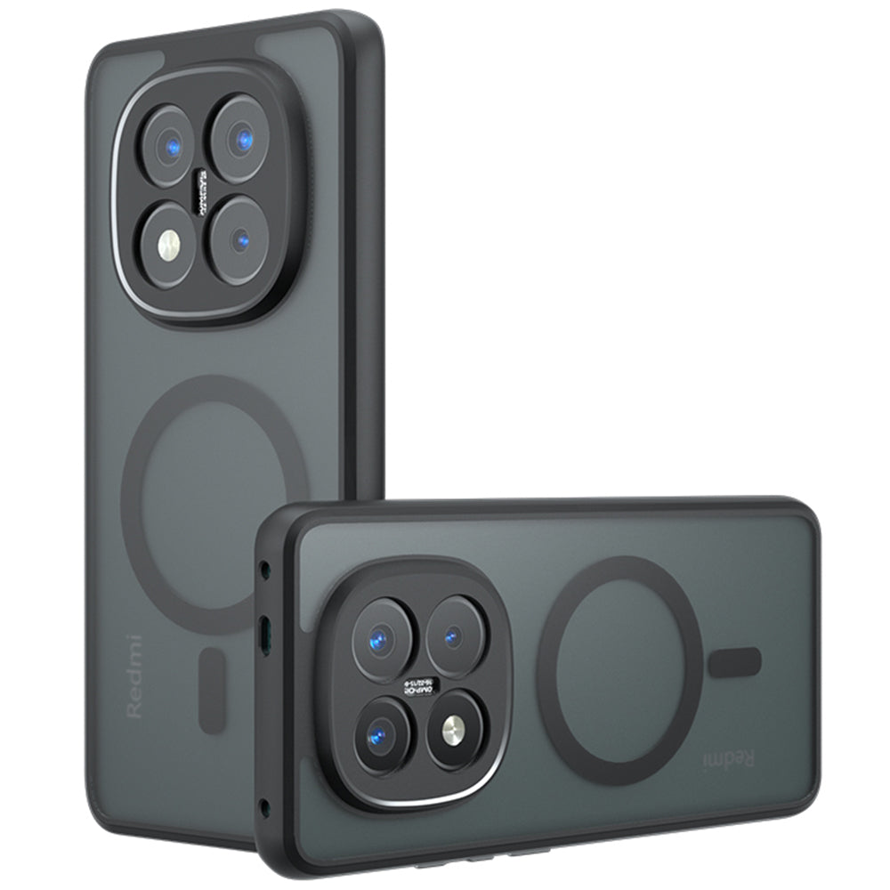 Etui MagSafe do Xiaomi Poco X7 / Note 14 Pro 5G, Techsuit, PureFrost, czarne