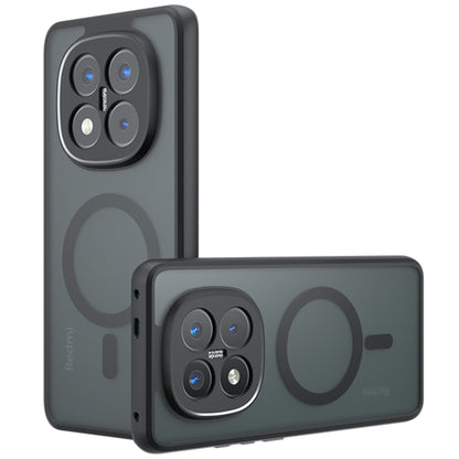 Etui MagSafe do Xiaomi Poco X7 / Note 14 Pro 5G, Techsuit, PureFrost, czarne