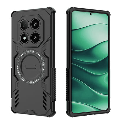 MagSafe Case for Xiaomi Poco X7 / Redmi Note 14 Pro 5G, Techsuit, ArmorMag, Black