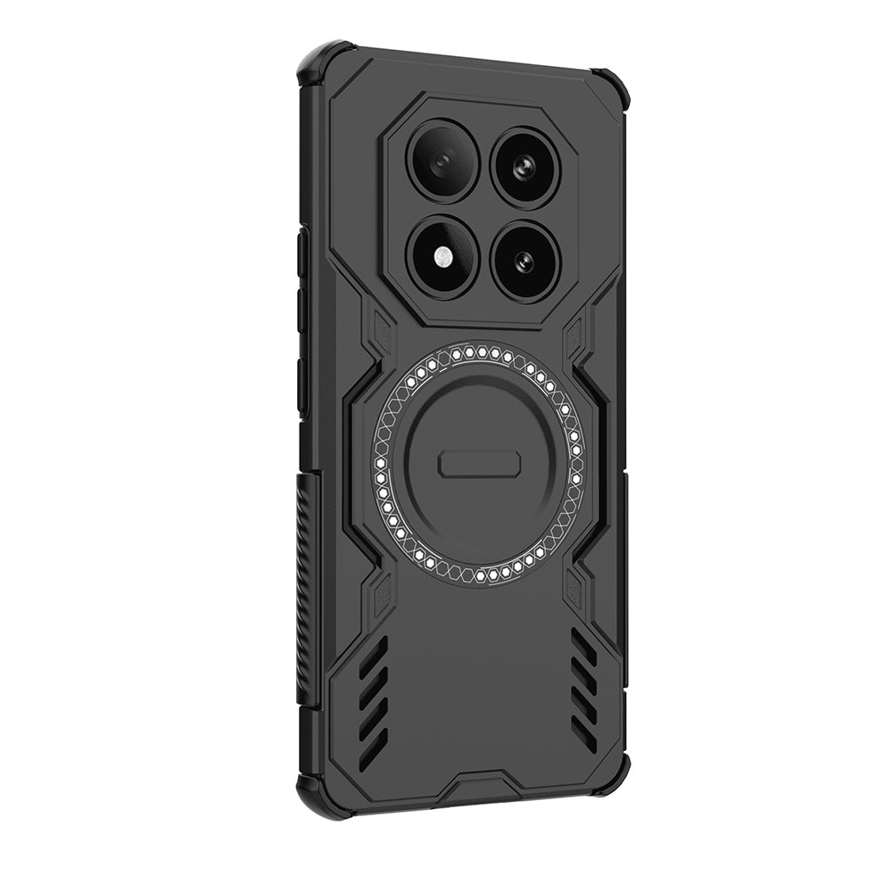 MagSafe Case for Xiaomi Poco X7 / Redmi Note 14 Pro 5G, Techsuit, ArmorMag, Black