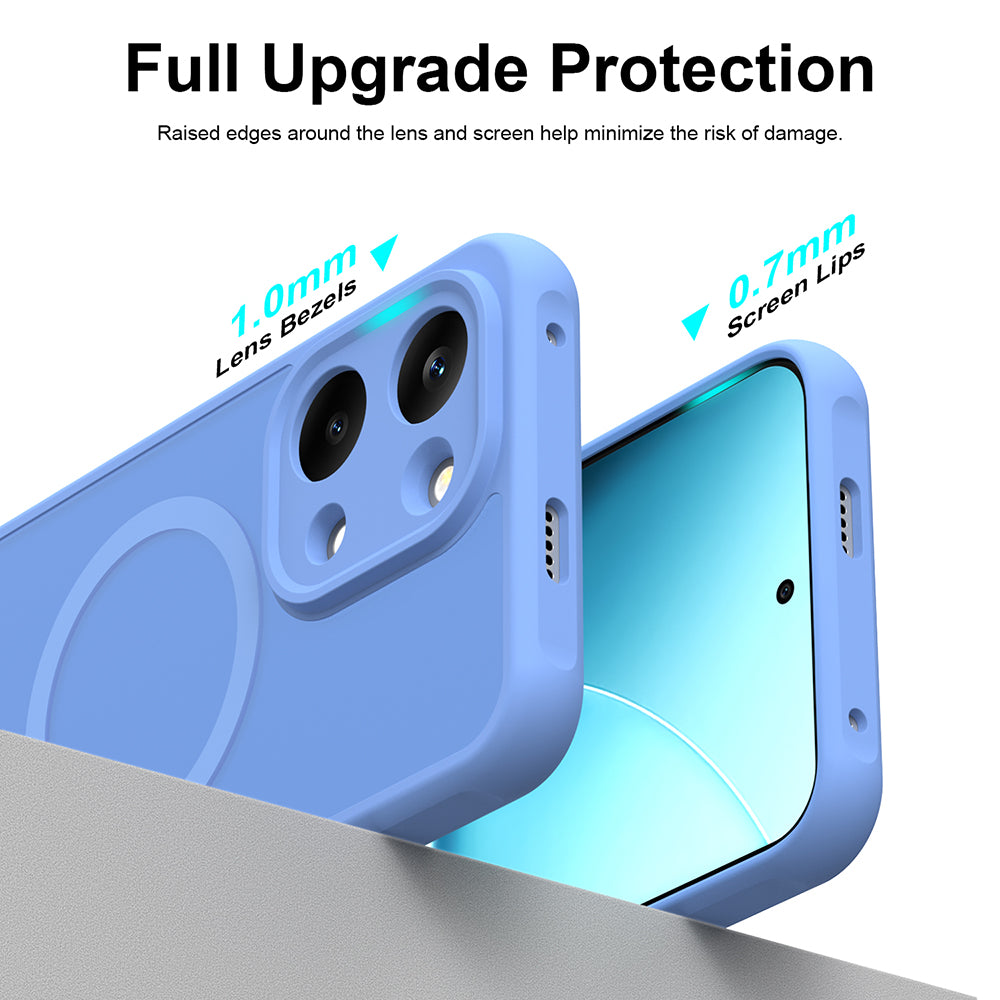 MagSafe Case for Xiaomi Poco X8 Pro Max, Techsuit, HaloFrost II, Blue