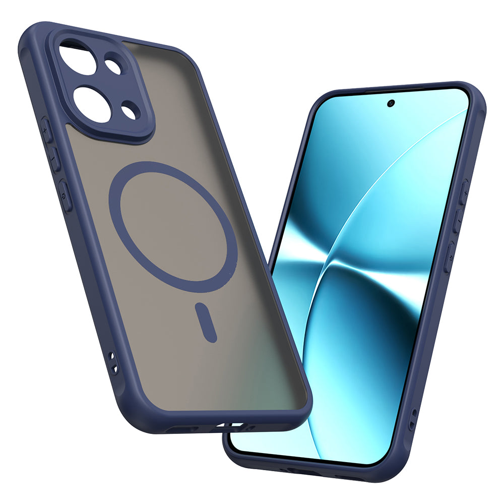 Etui MagSafe do Xiaomi Poco X8 Pro Max, Techsuit, HaloFrost II, Granatowy