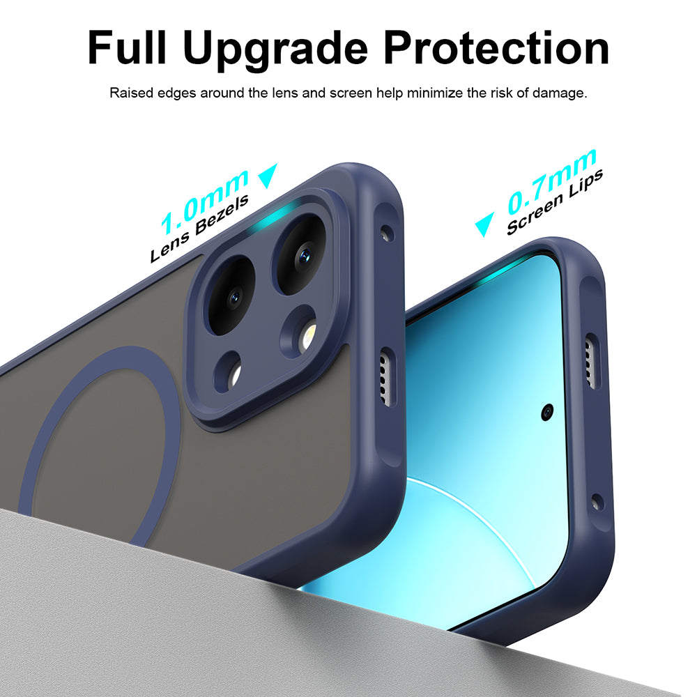 Etui MagSafe do Xiaomi Poco X8 Pro Max, Techsuit, HaloFrost II, Granatowy