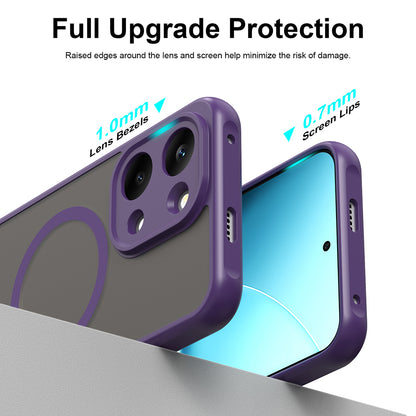 Etui MagSafe do Xiaomi Poco X8 Pro Max, Techsuit, HaloFrost II, Fioletowy