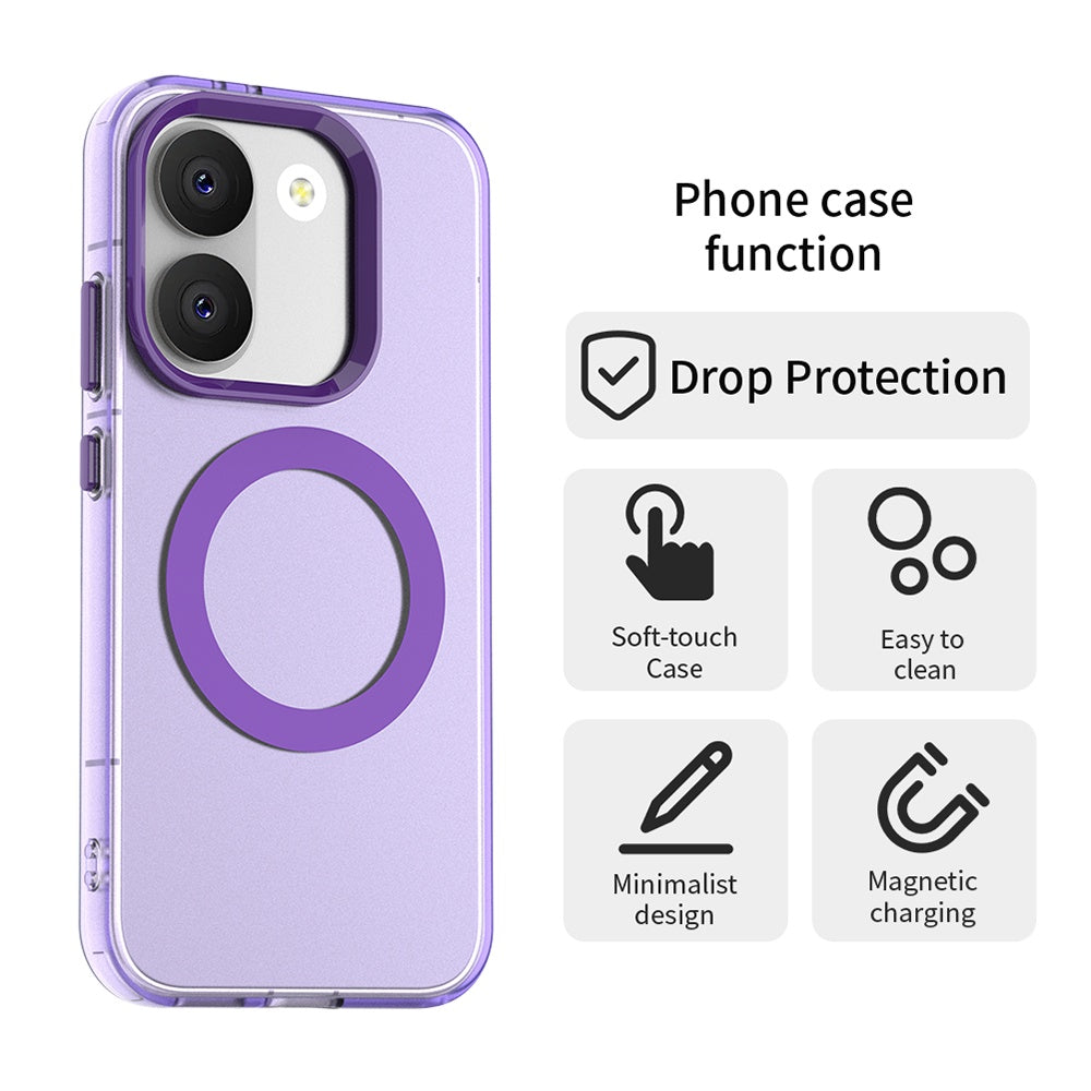 Etui MagSafe do Xiaomi Poco X8 Pro, Techsuit, CandyCase, Fioletowy