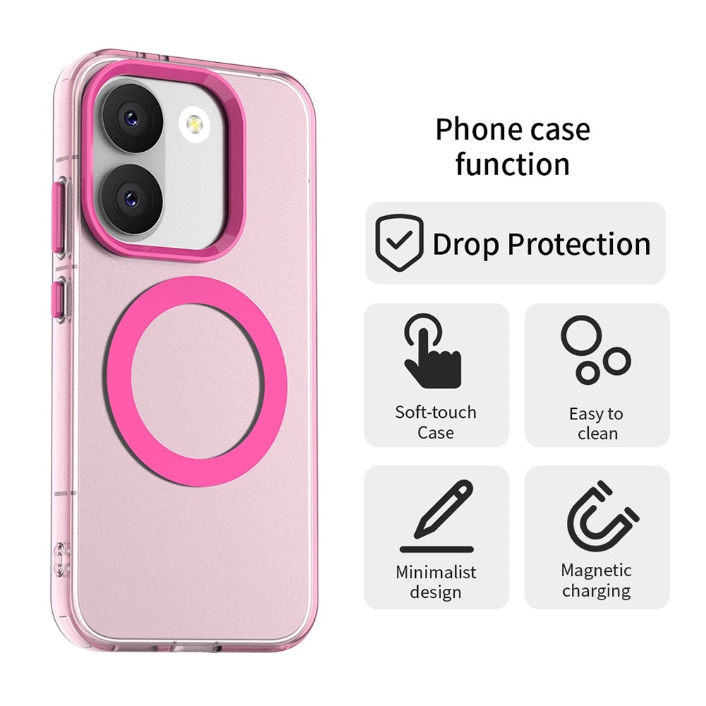 Etui MagSafe do Xiaomi Poco X8 Pro, Techsuit, CandyCase, Różowe
