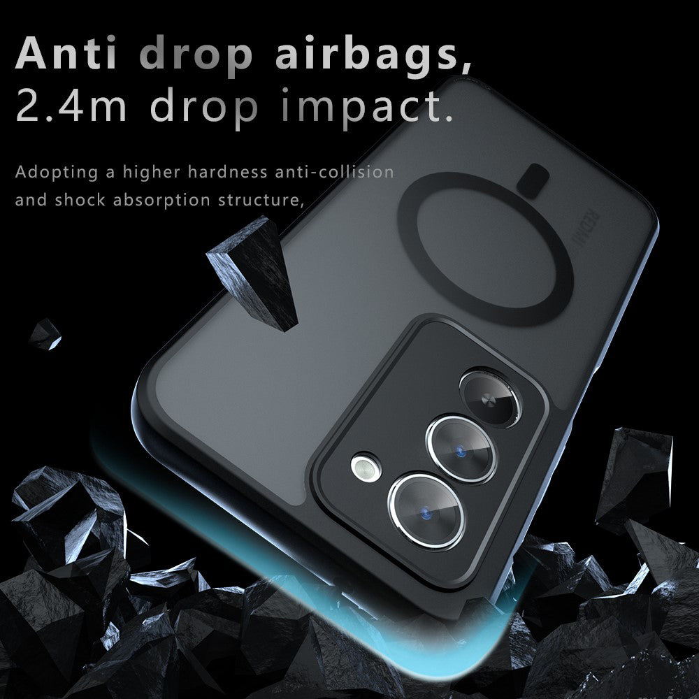 Etui MagSafe dla Xiaomi Redmi 15 5G / 15 4G, Techsuit, PureFrost, Satynowa Czarna