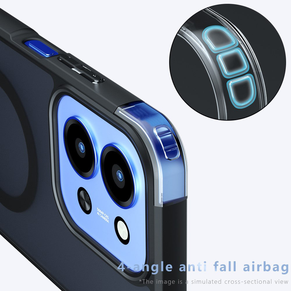 Etui MagSafe dla Xiaomi Redmi 15C 5G / 15C 4G, Techsuit, PureFrost, Satynowa Czarna