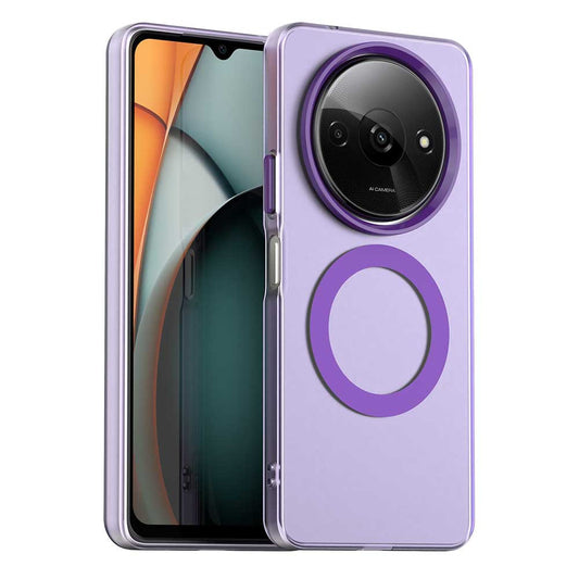Etui MagSafe do Xiaomi Redmi A3x / A3, Techsuit, CandyCase, Fioletowy