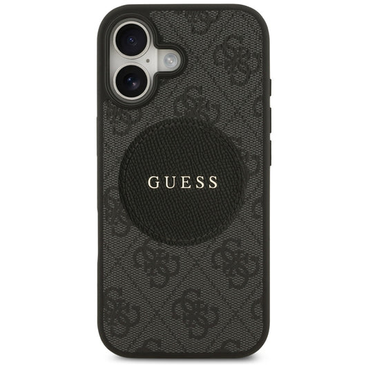 Etui MagSafe dla Apple iPhone 17, Guess, 4G Circle Classic Logo, Czarne
