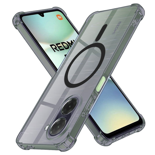 Etui MagSafe do Xiaomi Redmi A5 4G (Standard), Techsuit, Przezroczyste odporne na wstrząsy, Przydymione
