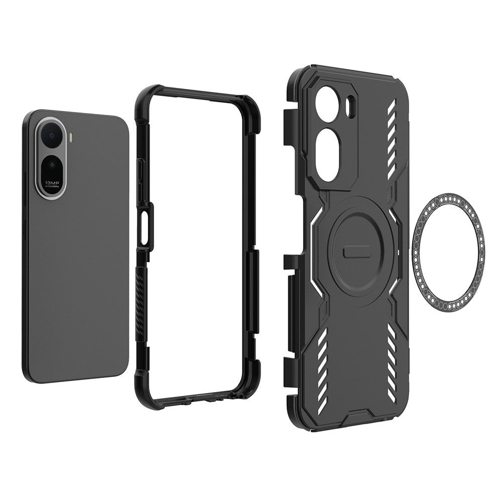 Etui MagSafe do Xiaomi Redmi A7 Pro 4G, Techsuit, ArmorMag, Niebieskie
