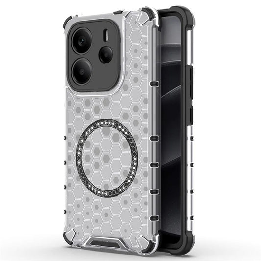 Etui MagSafe do Xiaomi Redmi Note 14 4G (Regional), Techsuit, HoneyComb Shield, Białe