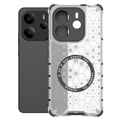 Etui MagSafe do Xiaomi Redmi Note 14 4G (Regional), Techsuit, HoneyComb Shield, Białe