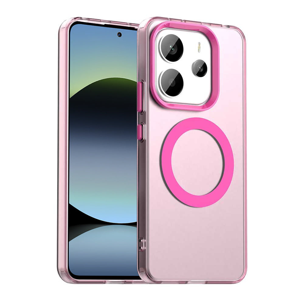 Etui MagSafe do Xiaomi Redmi Note 14 5G, Techsuit, CandyCase, Różowe